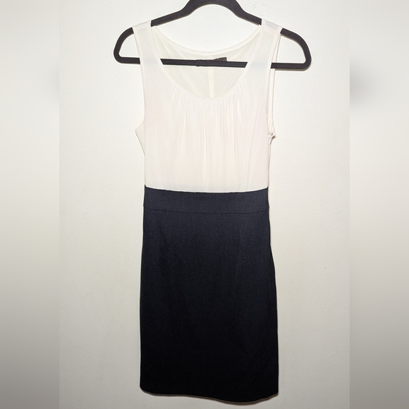 The Limited Off-White and Navy Blue Sleeveless Dress Women's Size 0 - Picture 1 of 5